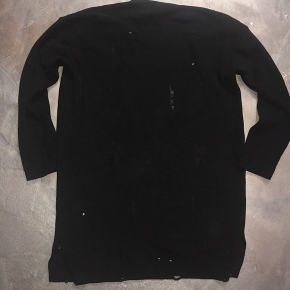 NWOT Men’s TOPMAN Distressed Cardigan - Picture 6 of 7